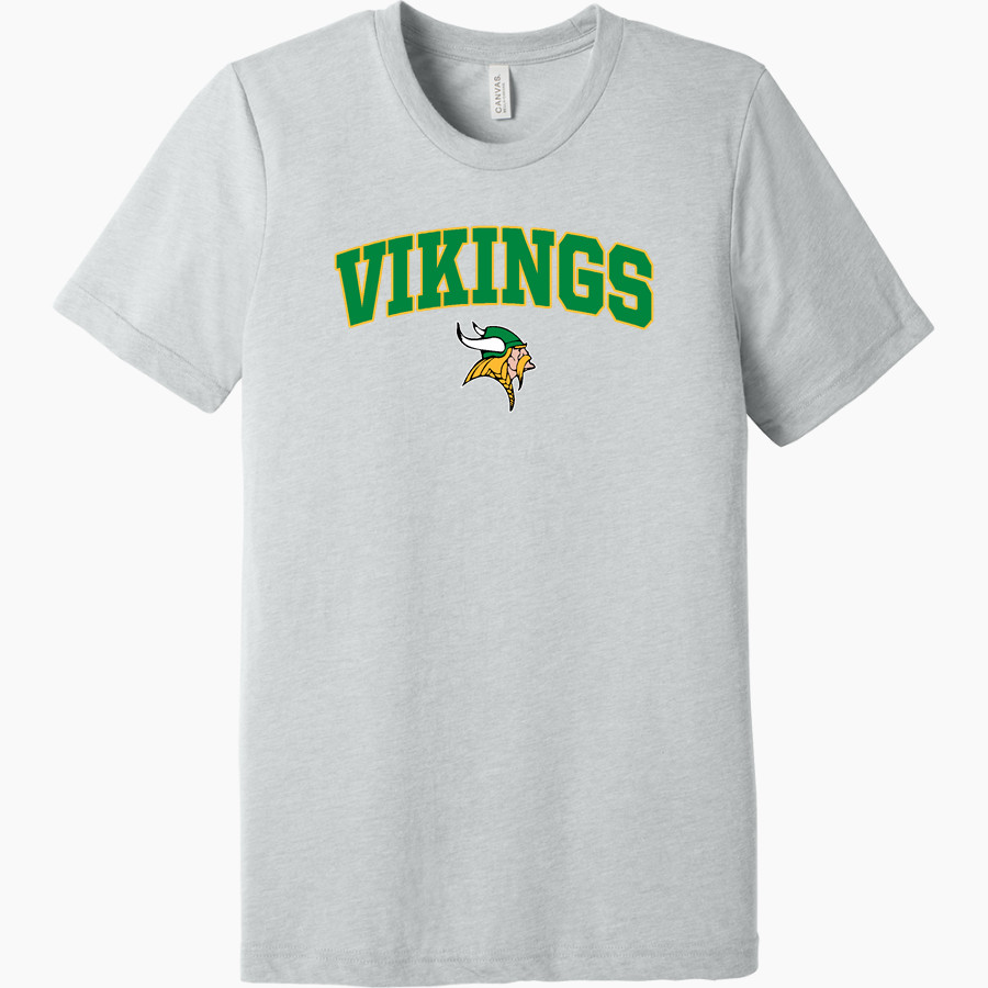TIPPECANOE VALLEY HIGH SCHOOL Vikings Online Store <span class="pdp-name-mascot">TIPPECANOE VALLEY VIKINGS</span> BELLA+CANVAS Unisex Triblend Short Sleeve Tee