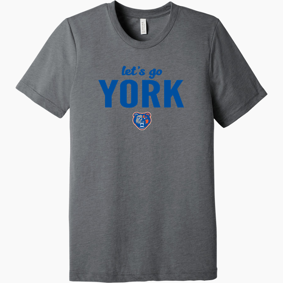 York Grizzlies <span class="pdp-name-mascot">York Junior High School Grizzlies</span> BELLA+CANVAS Unisex Triblend Short Sleeve Tee