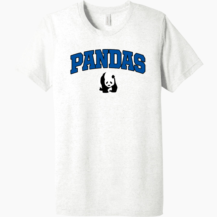 Porter Pandas official sideline store <span class="pdp-name-mascot">Porter Elementary School Pandas</span> BELLA+CANVAS Unisex Triblend Short Sleeve Tee
