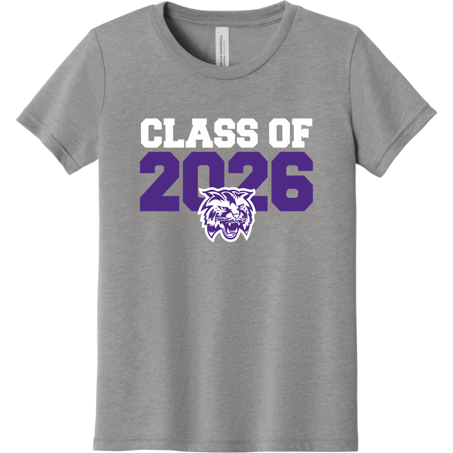 WEST HIGH SCHOOL WILDCATS <span class="pdp-name-mascot">WEST WILDCATS</span> BELLA+CANVAS Youth Triblend SS Tee