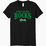 DUBLIN COFFMAN HIGH SCHOOL ROCKS Bella+Canvas Youth Triblend SS Tee Front Thumbnail
