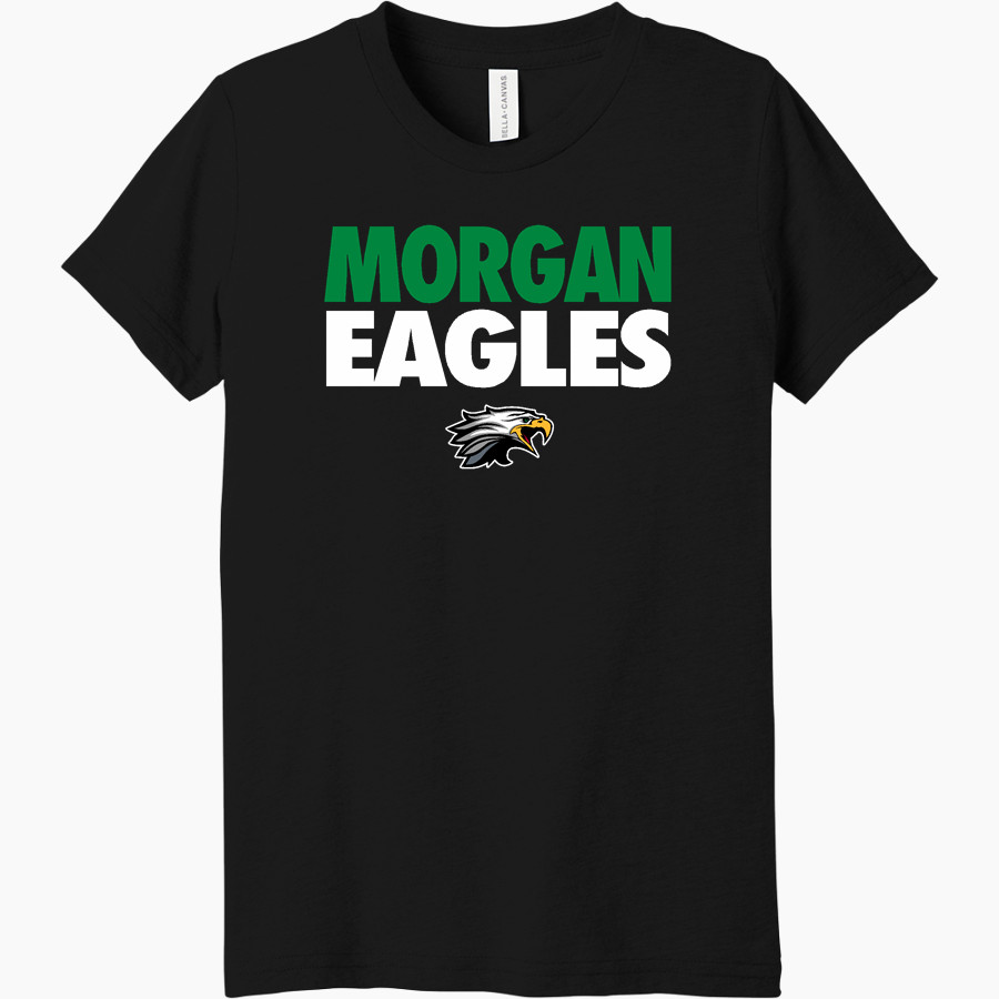 MORGAN HIGH SCHOOL EAGLES <span class="pdp-name-mascot">MORGAN EAGLES</span> Bella+Canvas Youth Triblend SS Tee