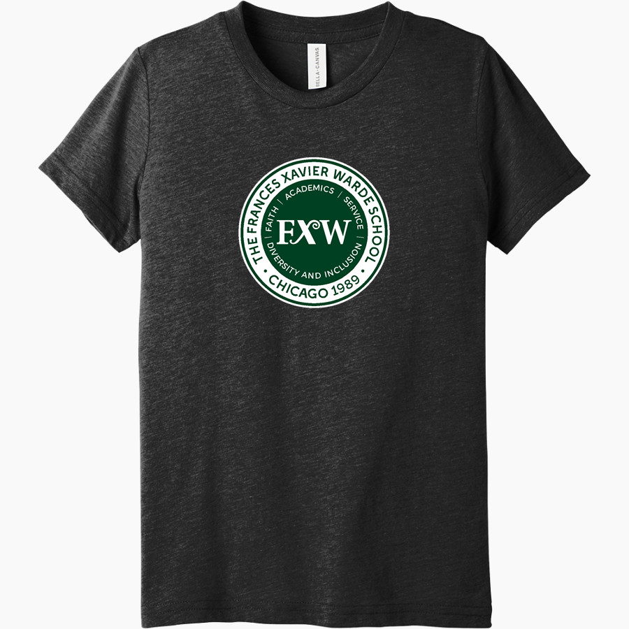 Frances Xavier Warde Jaguars <span class="pdp-name-mascot">Frances Xavier Warde School Jaguars</span> Bella+Canvas Youth Triblend SS Tee