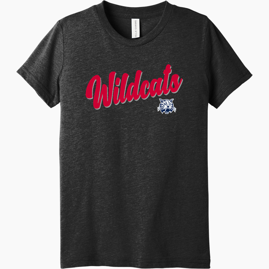 CAROLINA DAY SCHOOL WILDCATS <span class="pdp-name-mascot">CAROLINA DAY WILDCATS</span> Bella+Canvas Youth Triblend SS Tee
