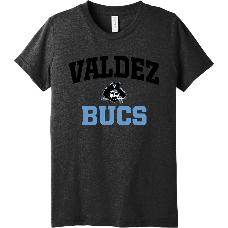 Valdez Bucs <span class="pdp-name-mascot">Valdez Buccaneers</span> Bella+Canvas Youth Triblend SS Tee