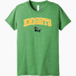 Community College of Rhode Island Knights <span class="pdp-name-mascot">COMMUNITY COLLEGE OF RHODE ISLAND Knights</span> Bella+Canvas Youth Triblend SS Tee Front Thumbnail