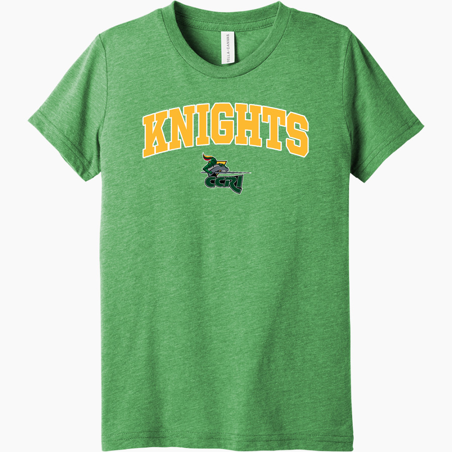 Community College of Rhode Island Knights <span class="pdp-name-mascot">COMMUNITY COLLEGE OF RHODE ISLAND Knights</span> Bella+Canvas Youth Triblend SS Tee