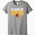 CHARLOTTE HIGH SCHOOL TROJANS Bella+Canvas Youth Triblend SS Tee Front Thumbnail