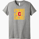 COFFEEVILLE HIGH SCHOOL PIRATES Bella+Canvas Youth Triblend SS Tee Front Thumbnail