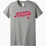 NORTH CENTRAL HIGH SCHOOL Wolfpack <span class="pdp-name-mascot">NORTH CENTRAL INDIANS</span> Bella+Canvas Youth Triblend SS Tee Front Thumbnail
