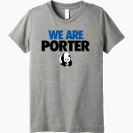 Porter Pandas official sideline store <span class="pdp-name-mascot">Porter Elementary School Pandas</span> Bella+Canvas Youth Triblend SS Tee Front Thumbnail