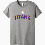 Trinity Christian Academy Titans Bella+Canvas Youth Triblend SS Tee Front Thumbnail