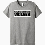 Cross Timbers Wolves Bella+Canvas Youth Triblend SS Tee Front Thumbnail
