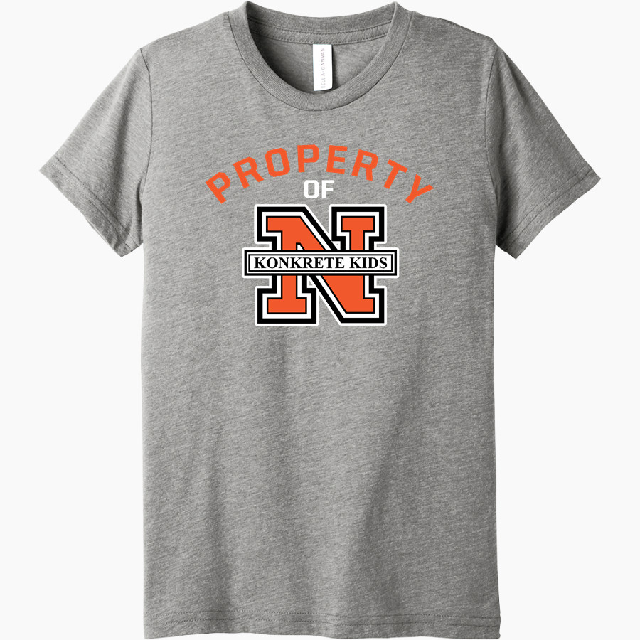 Northampton Konkrete Kids <span class="pdp-name-mascot">Northampton Area Middle School Konkrete Kids</span> Bella+Canvas Youth Triblend SS Tee