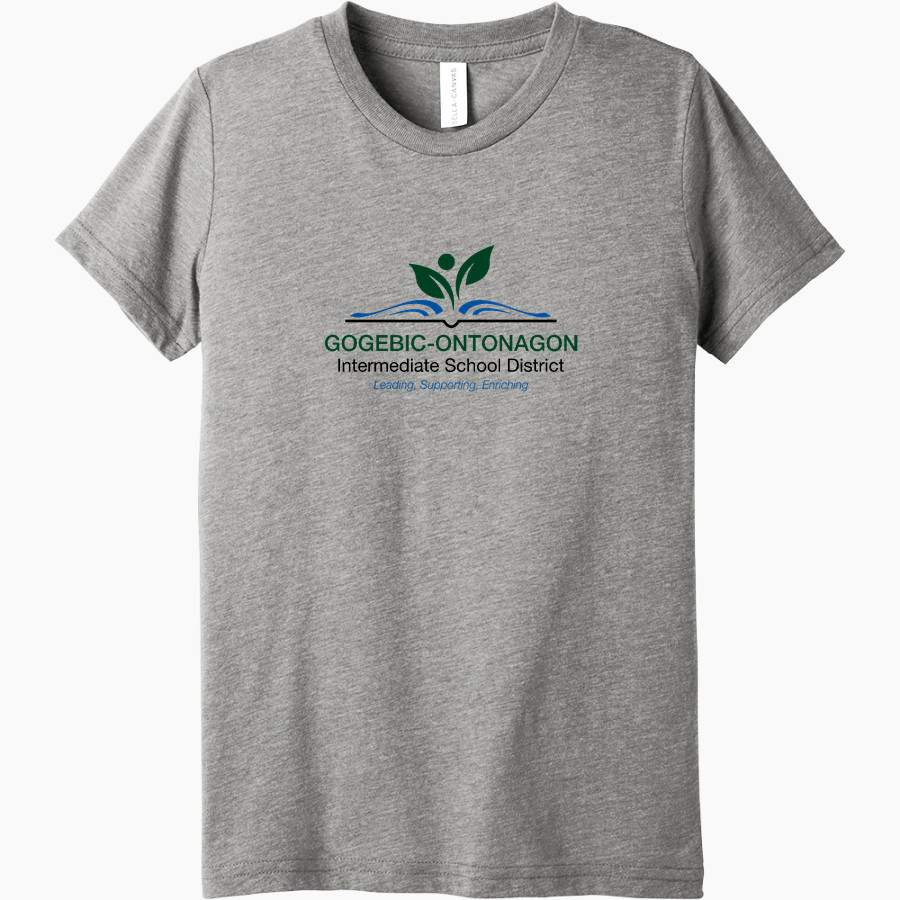 Gogebic-Ontonagon Intermediate School District <span class="pdp-name-mascot">Gogebic-Ontonagon Intermediate School District</span> Bella+Canvas Youth Triblend SS Tee