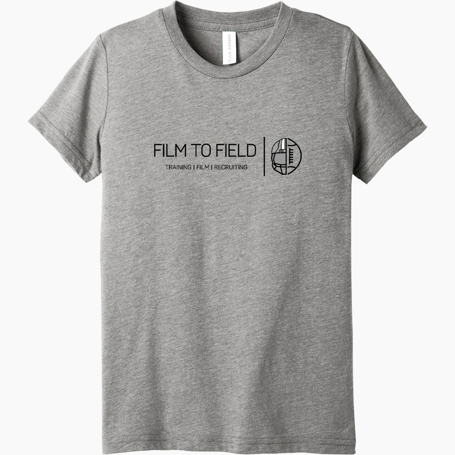 Film To Field Football Training <span class="pdp-name-mascot">Film To Field</span> Bella+Canvas Youth Triblend SS Tee