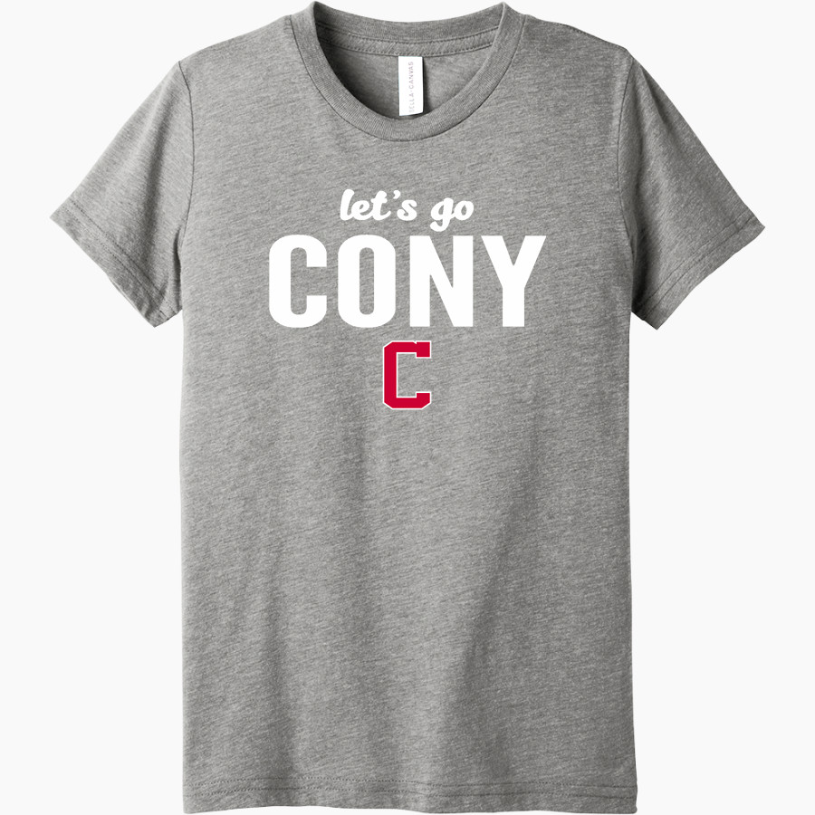 CONY HIGH SCHOOL RAMS <span class="pdp-name-mascot">CONY RAMS</span> Bella+Canvas Youth Triblend SS Tee
