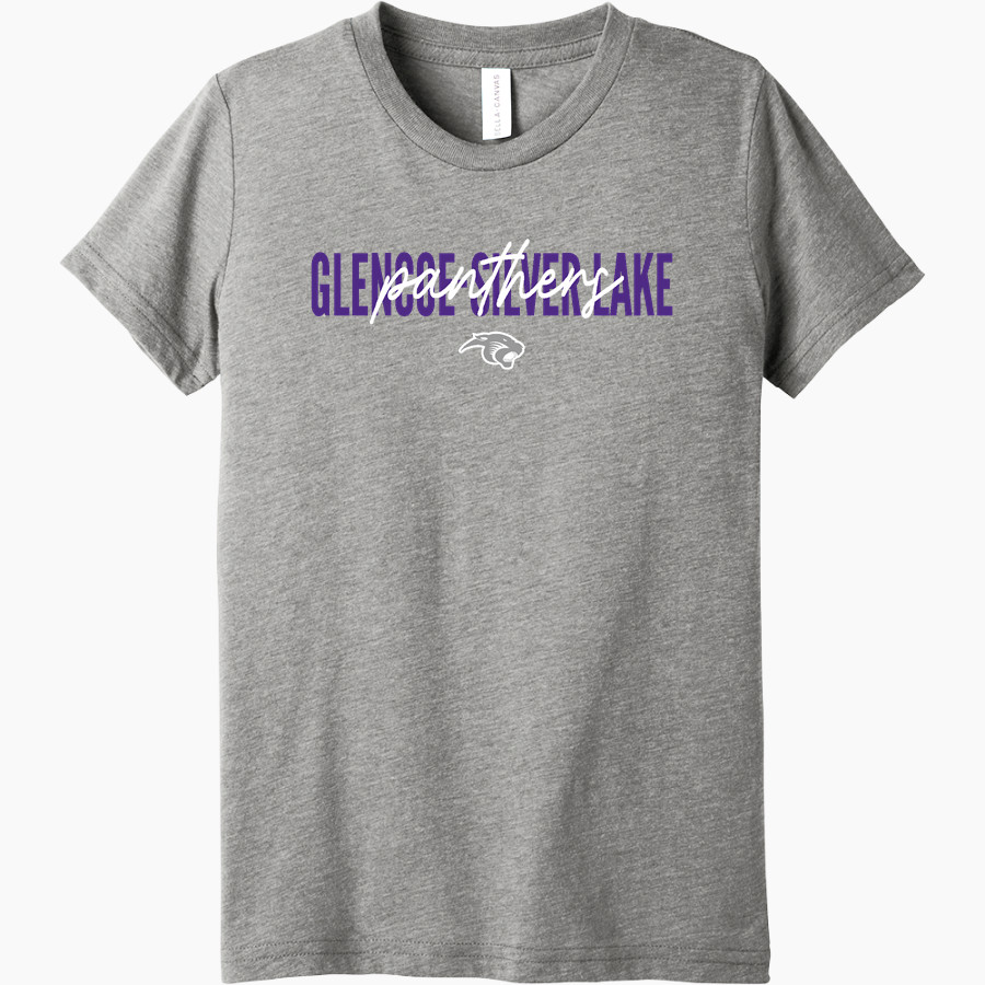 Glencoe-Silver Lake Panthers <span class="pdp-name-mascot">Glencoe Silver-Lake Panthers</span> Bella+Canvas Youth Triblend SS Tee