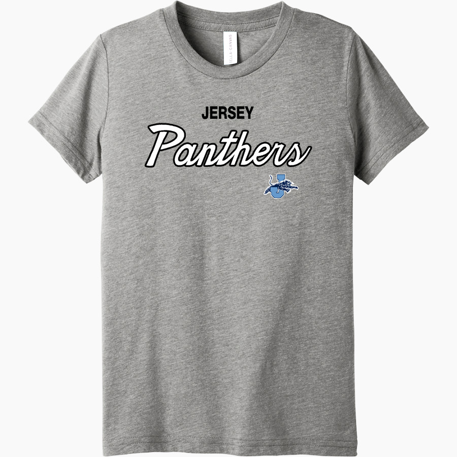 JERSEY COMMUNITY HIGH SCHOOL PANTHERS <span class="pdp-name-mascot">JERSEY PANTHERS</span> Bella+Canvas Youth Triblend SS Tee