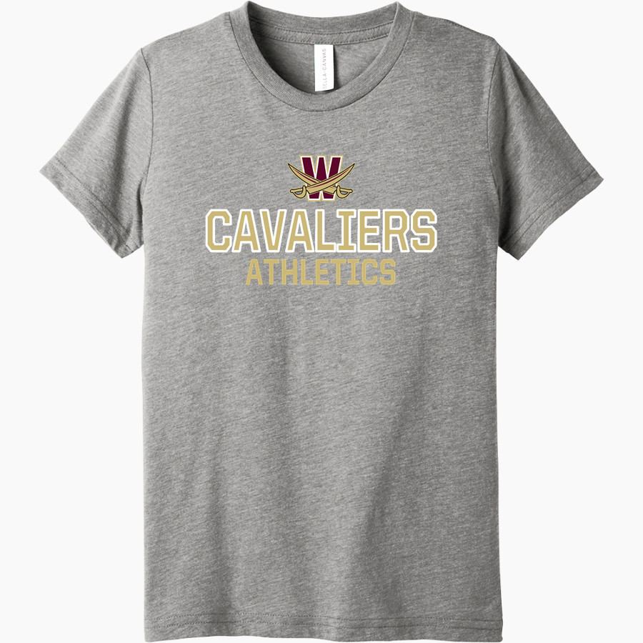 Walsh Cavaliers Bella+Canvas Youth Triblend SS Tee
