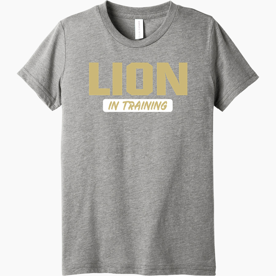 LEVERETTS CHAPEL HIGH SCHOOL LIONS Bella+Canvas Youth Triblend SS Tee