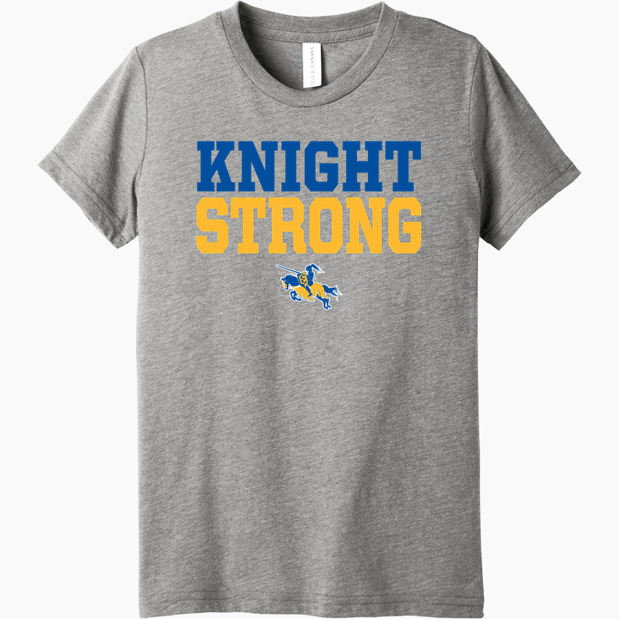ELKINS HIGH SCHOOL KNIGHTS Bella+Canvas Youth Triblend SS Tee
