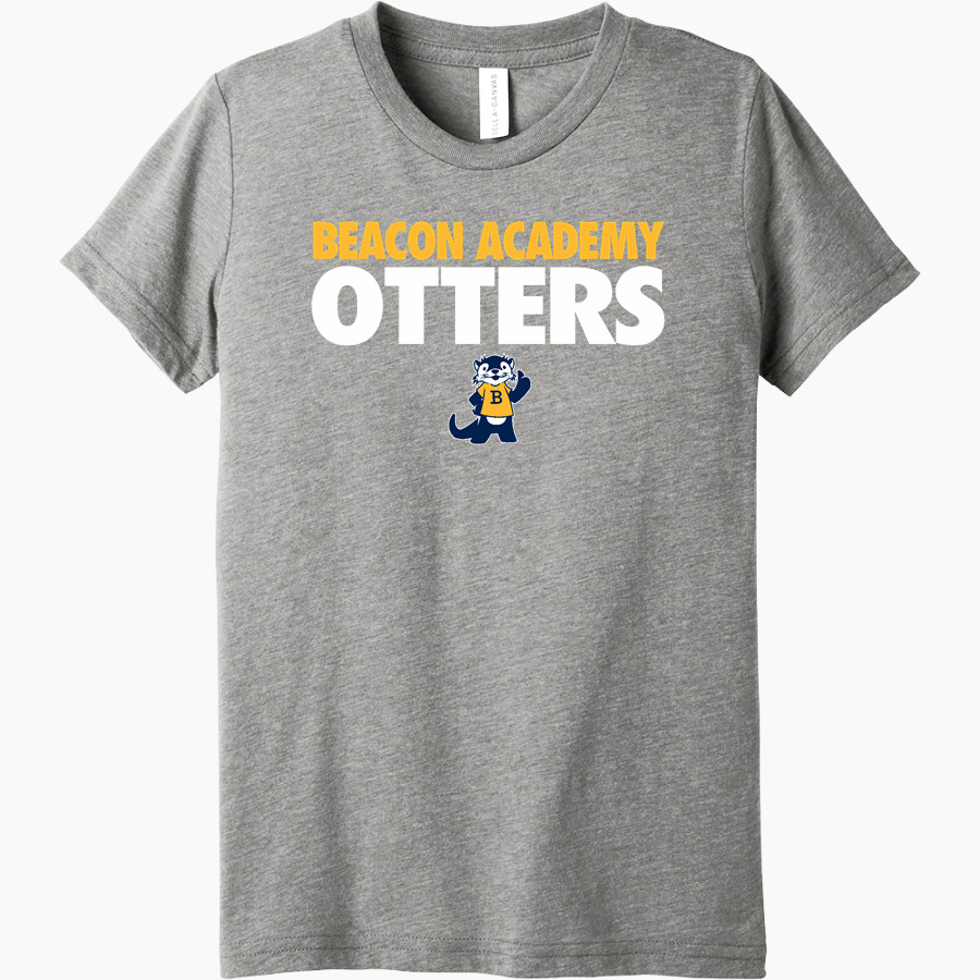Beacon Academy Otters <span class="pdp-name-mascot">Beacon Academy Otters</span> Bella+Canvas Youth Triblend SS Tee