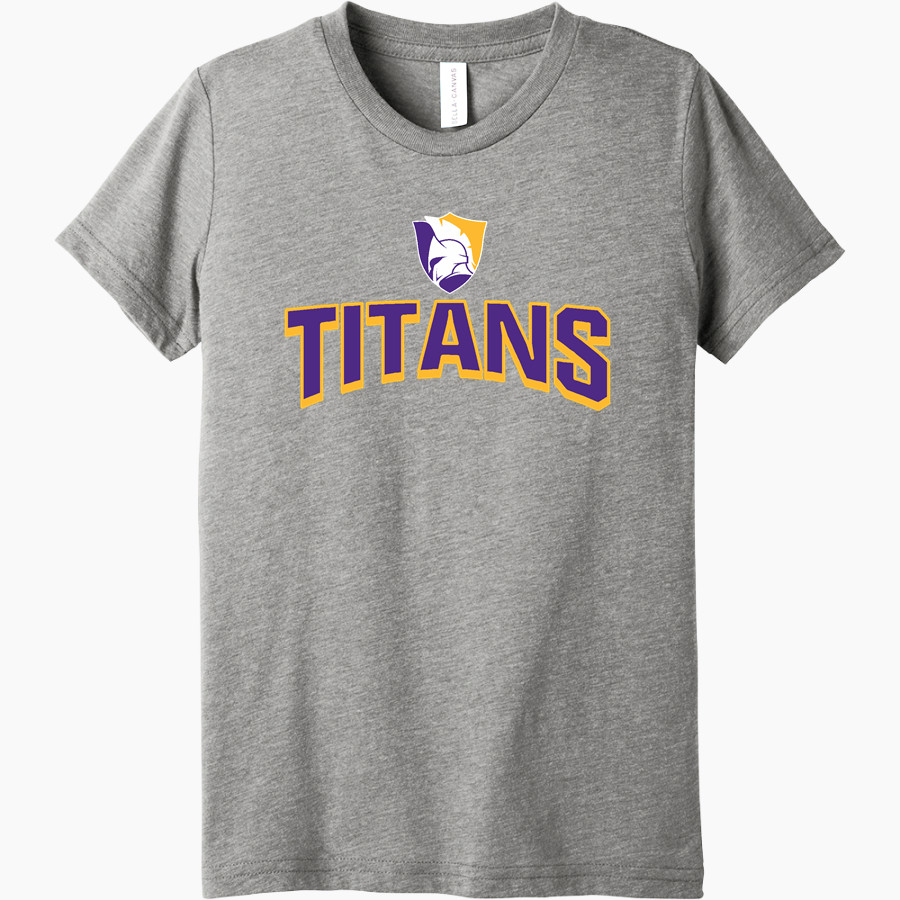 Trinity Christian Academy Titans Bella+Canvas Youth Triblend SS Tee