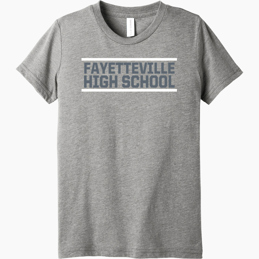 FAYETTEVILLE HIGH SCHOOL LIONS <span class="pdp-name-mascot">FAYETTEVILLE LIONS</span> Bella+Canvas Youth Triblend SS Tee