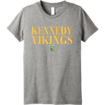 KENNEDY Vikings <span class="pdp-name-mascot">JOHN F KENNEDY MIDDLE SCHOOL Vikings</span> BELLA+CANVAS Youth Triblend SS Tee Front Thumbnail