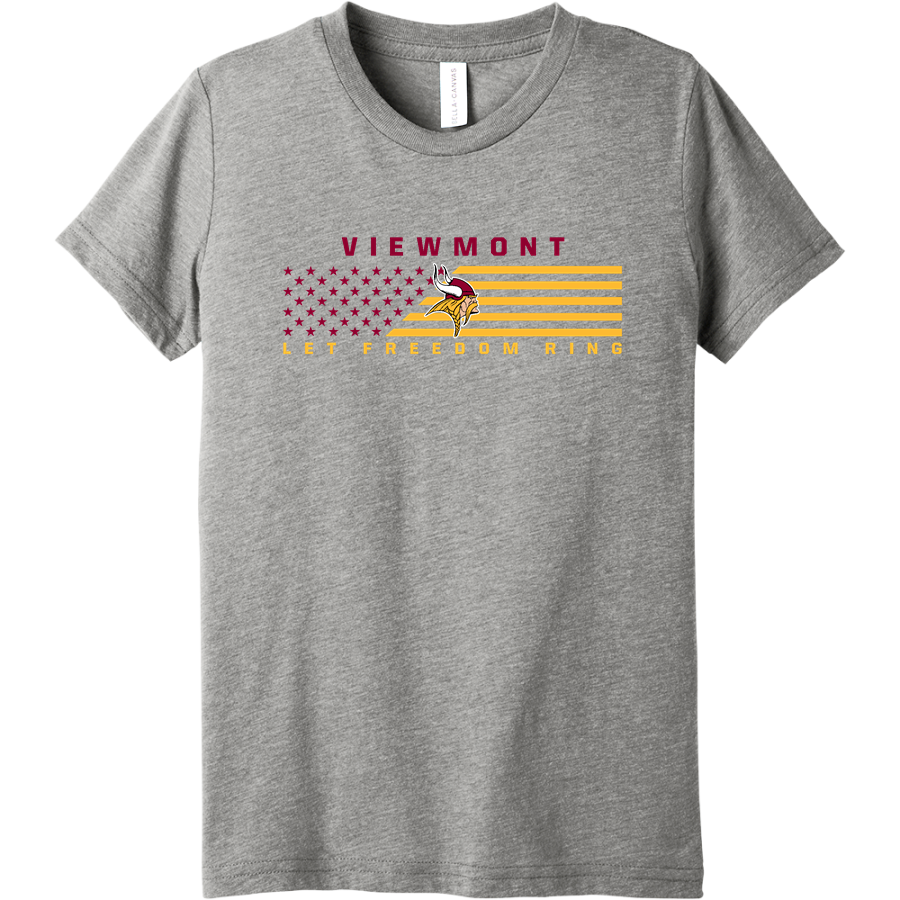 VIEWMONT HIGH SCHOOL VIKINGS <span class="pdp-name-mascot">VIEWMONT VIKINGS</span> BELLA+CANVAS Youth Triblend SS Tee