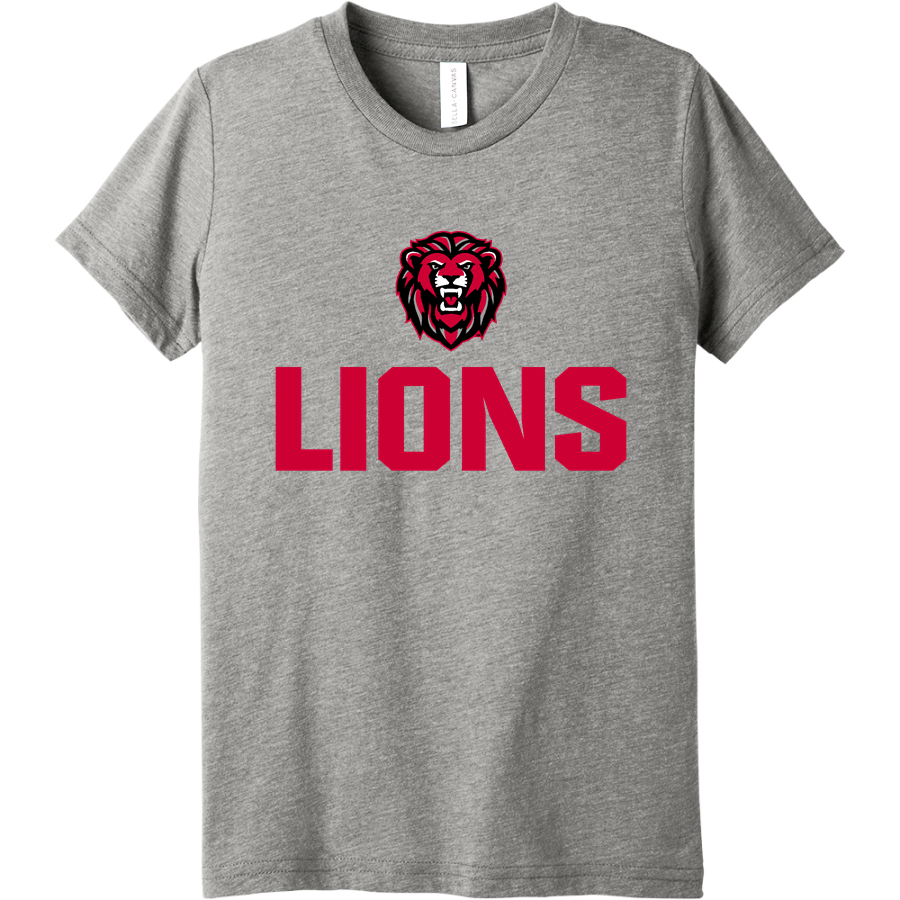 Lockwood Lions <span class="pdp-name-mascot">Lockwood Lions</span> BELLA+CANVAS Youth Triblend SS Tee