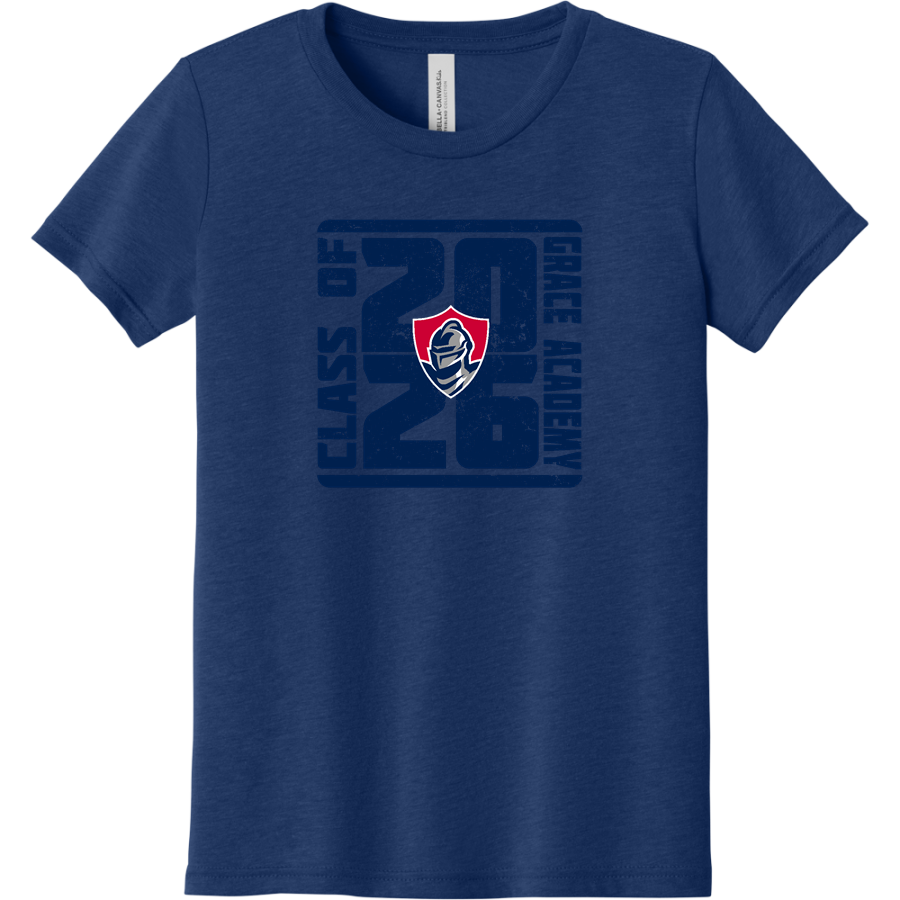 Grace Academy Knights <span class="pdp-name-mascot">Grace Academy Knights</span> BELLA+CANVAS Youth Triblend SS Tee