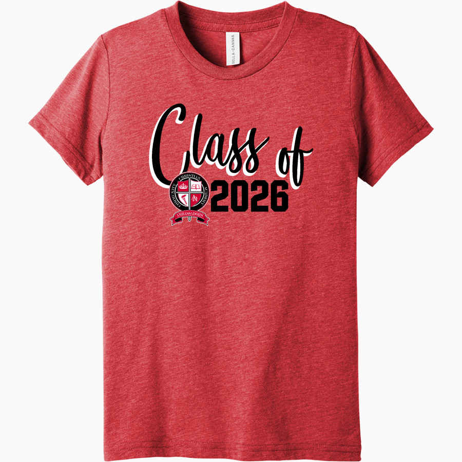 Community Christian Academy Ambassadors <span class="pdp-name-mascot">Community Christian Academy Ambassadors</span> Bella+Canvas Youth Triblend SS Tee
