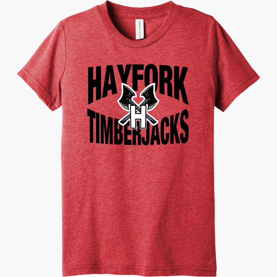 Hayfork Timberjacks Bella+Canvas Youth Triblend SS Tee