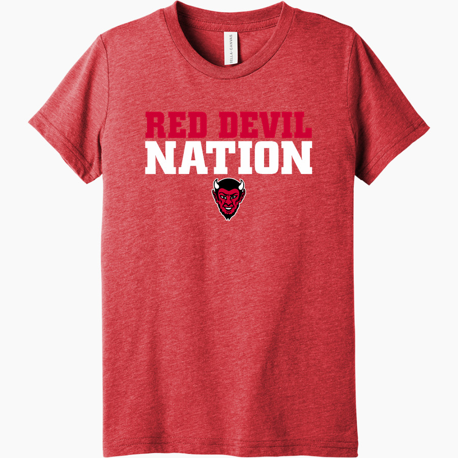 Chaffee Red Devils <span class="pdp-name-mascot">Chaffee Schools Red Devils</span> Bella+Canvas Youth Triblend SS Tee
