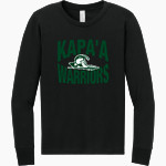 Kapa'a High School WARRIORS ONLINE STORE <span class="pdp-name-mascot">Kapaa Warriors</span> BELLA+CANVAS Youth Jersey Long Sleeve Tee Front Thumbnail