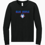 CORDOVA HIGH SCHOOL BLUE DEVILS <span class="pdp-name-mascot">CORDOVA BLUE DEVILS</span> BELLA+CANVAS Youth Jersey Long Sleeve Tee Front Thumbnail