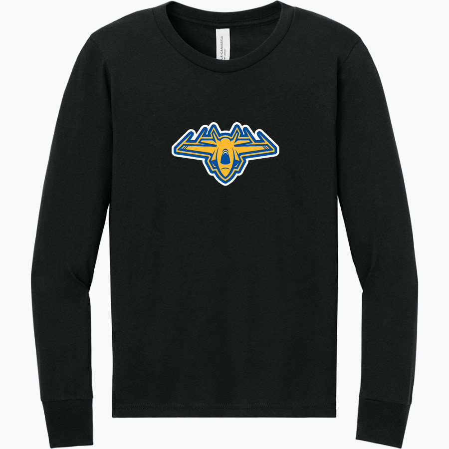 CLYDE HIGH SCHOOL FLIERS <span class="pdp-name-mascot">CLYDE FLIERS</span> BELLA+CANVAS Youth Jersey Long Sleeve Tee
