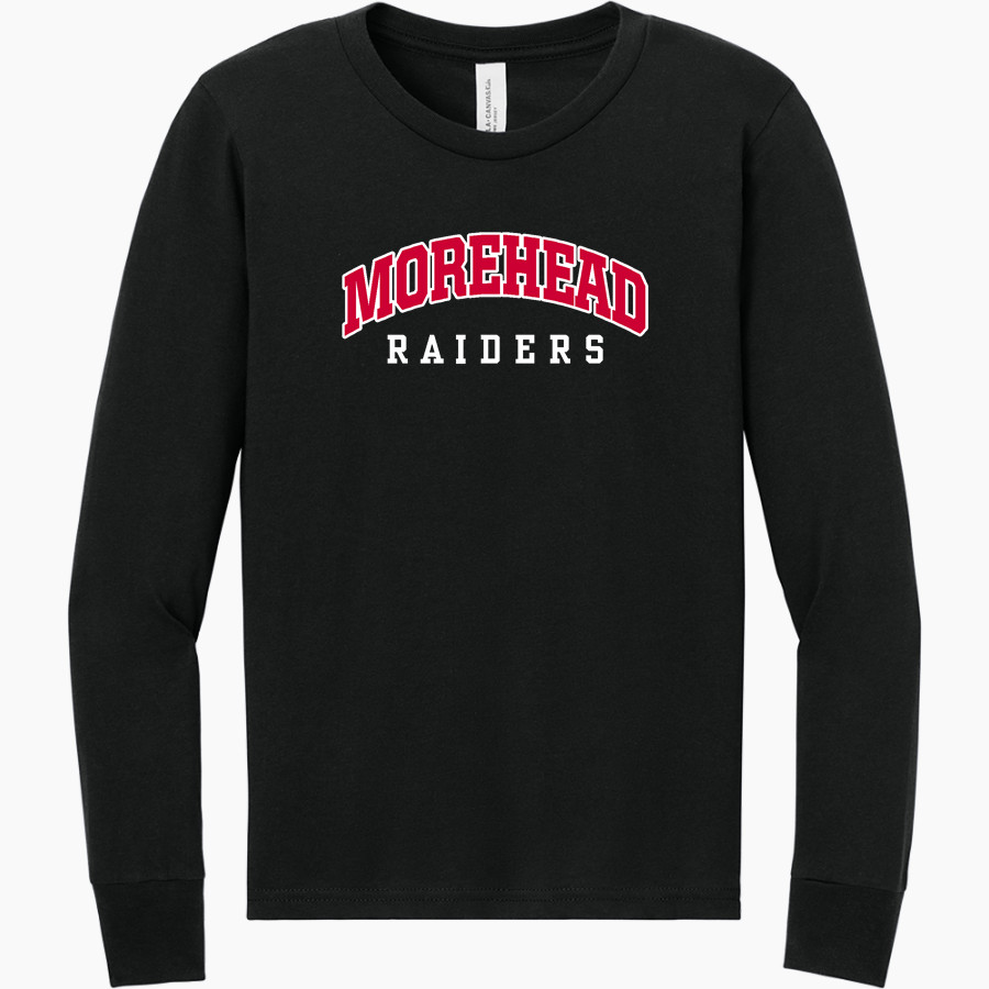Morehead Raiders <span class="pdp-name-mascot">Morehead Raiders</span> BELLA+CANVAS Youth Jersey Long Sleeve Tee