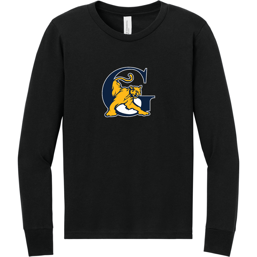 Goldsboro Cougars <span class="pdp-name-mascot">Goldsboro Cougars</span> BELLA+CANVAS Youth Jersey Long Sleeve Tee