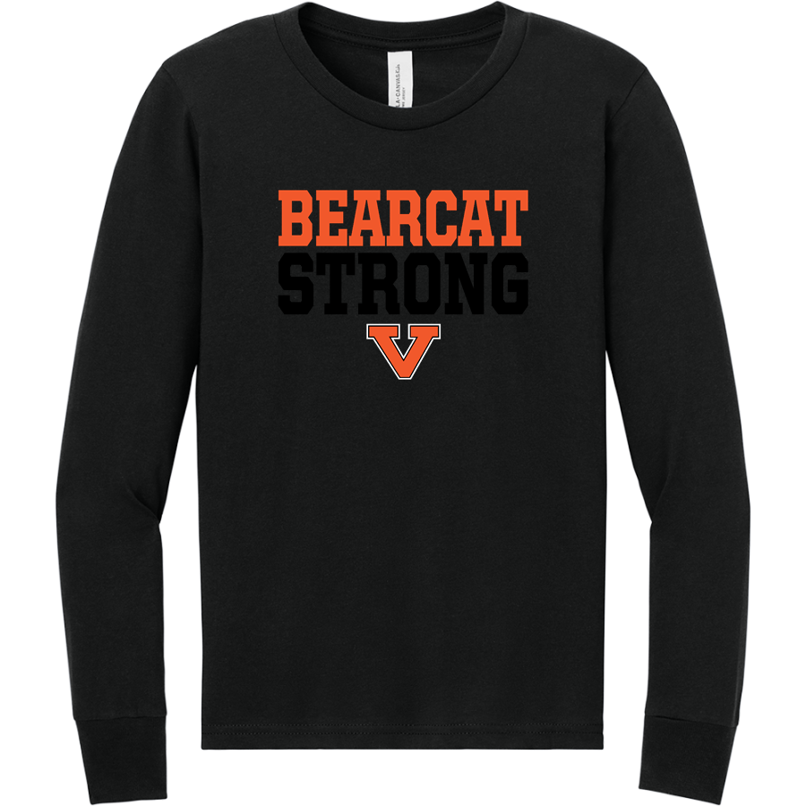 Virginia Bearcat <span class="pdp-name-mascot">Virginia High School Bearcats</span> BELLA+CANVAS Youth Jersey Long Sleeve Tee