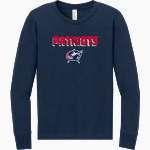 NORTH POLE HIGH SCHOOL PATRIOTS <span class="pdp-name-mascot">NORTH POLE PATRIOTS</span> BELLA+CANVAS Youth Jersey Long Sleeve Tee Front Thumbnail