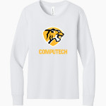 Computech Tigers <span class="pdp-name-mascot">Computech Middle School Tigers</span> BELLA+CANVAS Youth Jersey Long Sleeve Tee Front Thumbnail