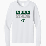 CATOOSA HIGH SCHOOL INDIANS <span class="pdp-name-mascot">CATOOSA INDIANS</span> BELLA+CANVAS Youth Jersey Long Sleeve Tee Front Thumbnail