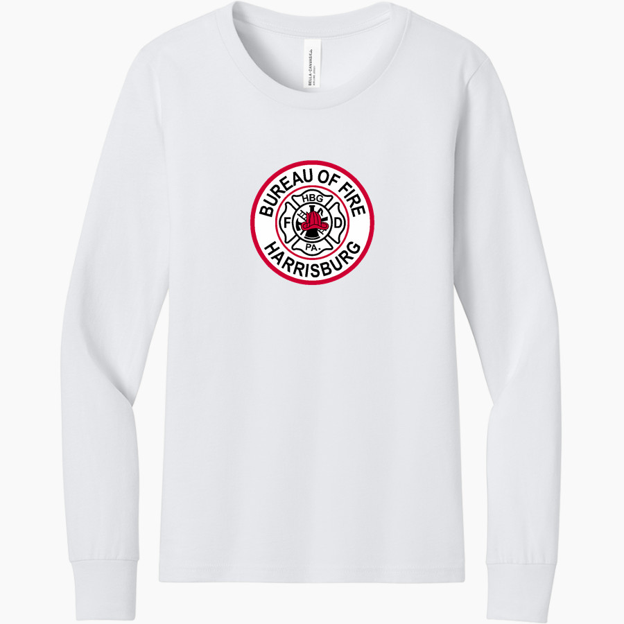Bureau Of Fire Harrisburg Department <span class="pdp-name-mascot">Bureau Of Fire Harrisburg Department</span> BELLA+CANVAS Youth Jersey Long Sleeve Tee