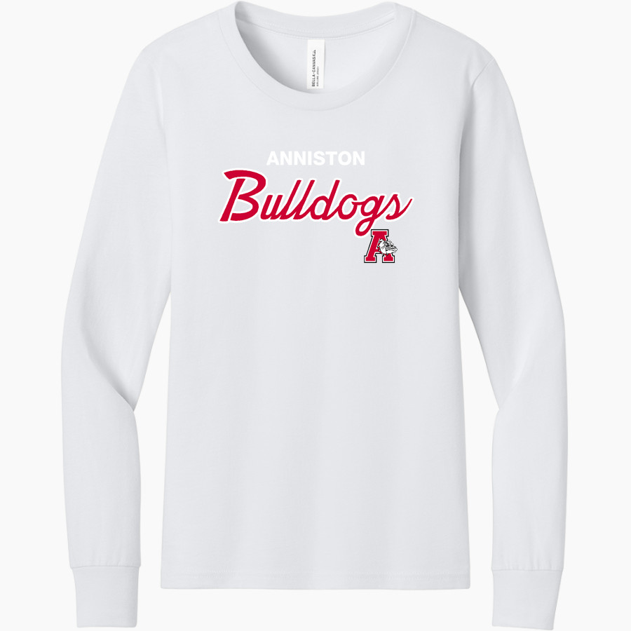 Anniston Bulldogs <span class="pdp-name-mascot">Anniston Bulldogs</span> BELLA+CANVAS Youth Jersey Long Sleeve Tee