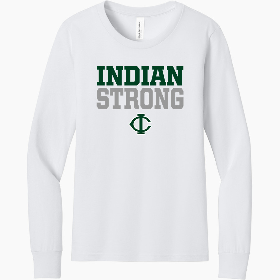 CATOOSA HIGH SCHOOL INDIANS <span class="pdp-name-mascot">CATOOSA INDIANS</span> BELLA+CANVAS Youth Jersey Long Sleeve Tee
