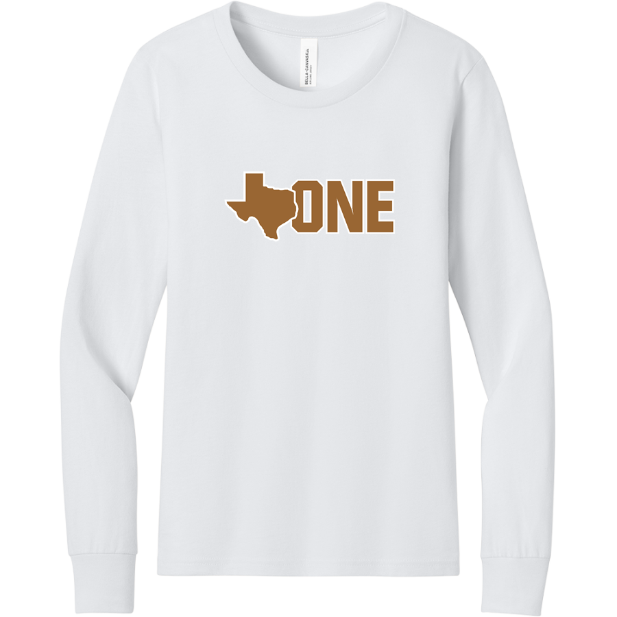 Texas One Fund Texas One Fund <span class="pdp-name-mascot">Texas One Fund</span> BELLA+CANVAS Youth Jersey Long Sleeve Tee