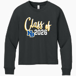 North Brunswick Middle School Raiders BELLA+CANVAS Youth 6-Ounce Heavyweight Long Sleeve Tee Front Thumbnail